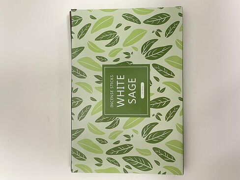 بخور برائحة المريمية البيضاء - 100 قطعة - بخور معطر مع خشب - حامل عصا للمنزل والمعابد والفناء in Kuwait