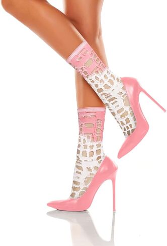 جوارب Benefeet Sox النسائية للكاحل من شبكة صيد السمك، جوارب مضحكة ومجنونة وجديدة مفرغة من القماش الشبكي، جوارب رياضية من القطن in Saudi Arabia