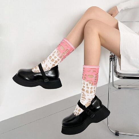 جوارب Benefeet Sox النسائية للكاحل من شبكة صيد السمك، جوارب مضحكة ومجنونة وجديدة مفرغة من القماش الشبكي، جوارب رياضية من القطن in Saudi Arabia