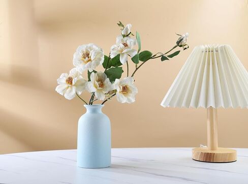 Beige Ceramic Vase, Dry Flower Vases Minimalism Style for Modern Table Shelf Home Decor, Fit for Fireplace Bedroom Kitchen Living Room Centerpieces Office Desk Gift(Beige) in Saudi Arabia