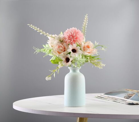 Beige Ceramic Vase, Dry Flower Vases Minimalism Style for Modern Table Shelf Home Decor, Fit for Fireplace Bedroom Kitchen Living Room Centerpieces Office Desk Gift(Beige) in Saudi Arabia