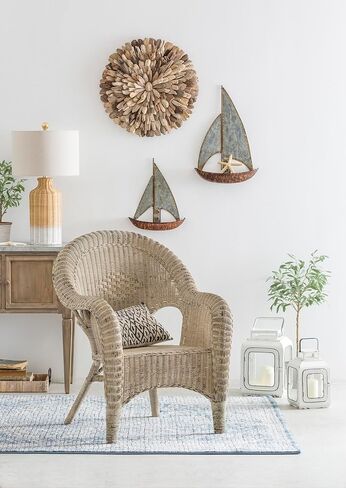 Creative Co-Op Round Driftwood Wall Décor in Saudi Arabia
