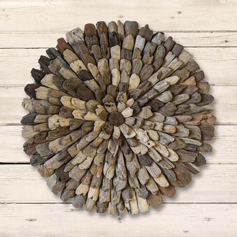 Creative Co-Op Round Driftwood Wall Décor in Saudi Arabia