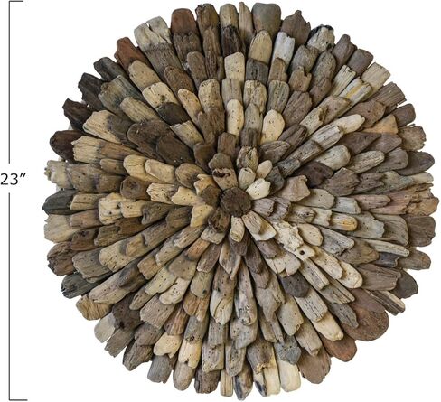 Creative Co-Op Round Driftwood Wall Décor in Saudi Arabia