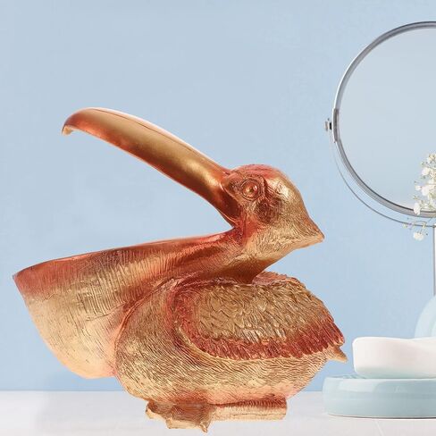 صينية مفاتيح من Beaupete صينية مجوهرات مزخرفة بزهرة البحيلان كبيرة الفم منظم المفاتيح خزانة ديكور مدخل حلية طبق هووسورمينغ هدية ذهبية in Kuwait