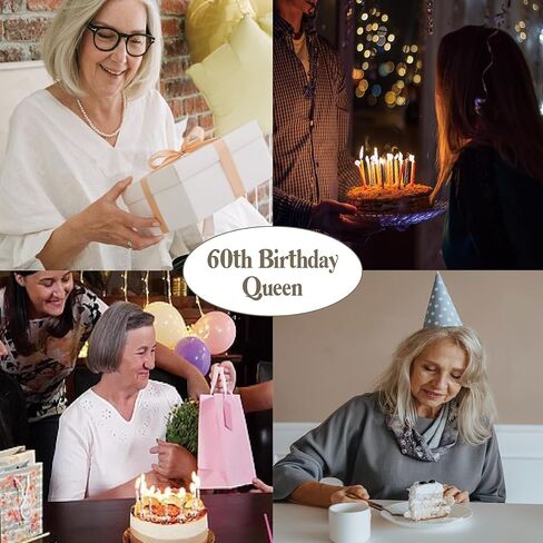 هدية ZomefinKiu لامرأة تبلغ من العمر 60 عامًا، صندوق تخزين مجوهرات عيد الميلاد الستين مع زجاجة عطر قابلة لإعادة الملء، هدية عيد ميلاد 60 لها، 60 ورائعة، عيد ميلاد المرأة الستين، هدية عيد ميلاد 60 in Kuwait