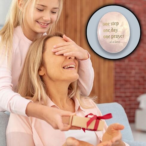 هدايا ملهمة ملهمة من كريستال شقرا الكريستالي المهدئ وأحجار الشفاء من الكوارتز الوردي للنساء والرجال in Kuwait