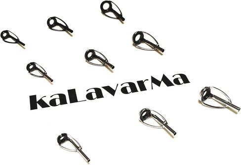 كالافرما المياه المالحة قصبة الصيد تلميح أعلى طقم تصليح قضيب الثقيلة طقم تصليح الفولاذ المقاوم للصدأ السيراميك قصبة الصيد استبدال نصائح 60 قطعة in Kuwait