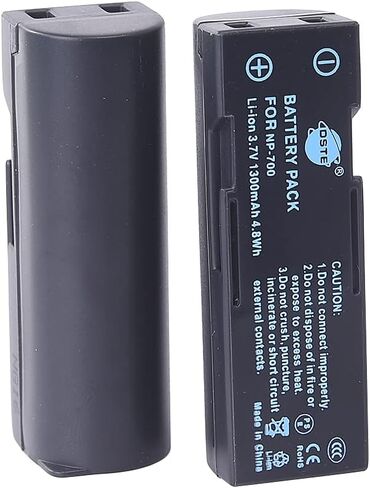 DSTE 2X NP-700 Rechargeable Li-ion Battery Pack Compatible with Konica Minolta DG-X50 DiMAGE X50 X60 Camera as D-LI72 DB-L30 SLB-0637 in Saudi Arabia