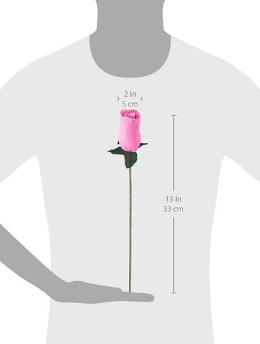ورود خشبية واقعية وردية اللون من ساوث بيتش كرافتس 32 قطعة in Kuwait