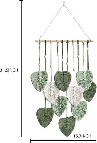SVICCOOKQ Macrame Wall Hanging,Macrame Wall Decor,31.5"x15.7"Boho Macrame Wall Hanging Decorations for Bedroom, Living Room in Saudi Arabia