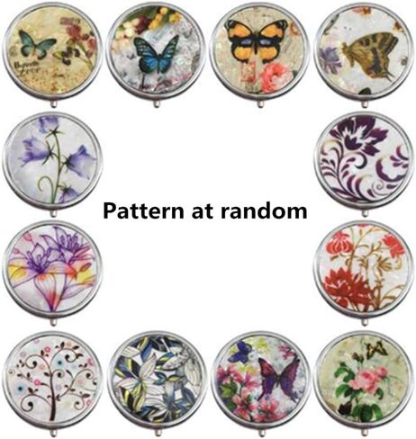 2 حزمة من صناديق حبوب دواء صندوق دواء معدني دائري للطب in Kuwait