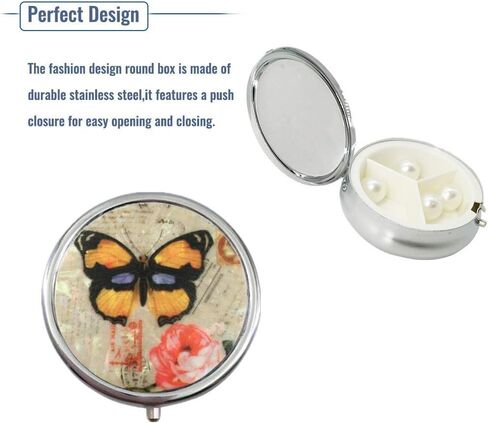 2 حزمة من صناديق حبوب دواء صندوق دواء معدني دائري للطب in Kuwait