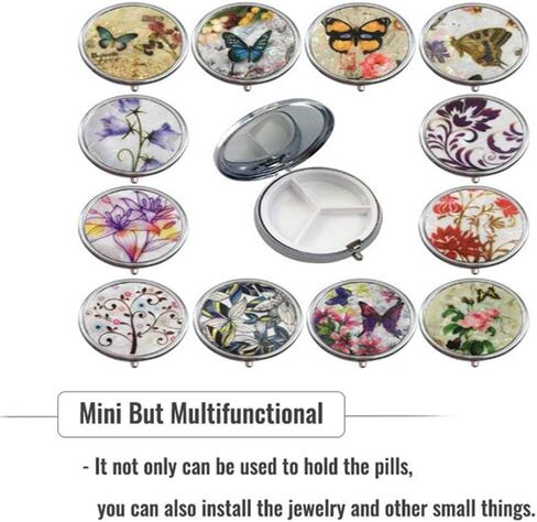 2 حزمة من صناديق حبوب دواء صندوق دواء معدني دائري للطب in Kuwait