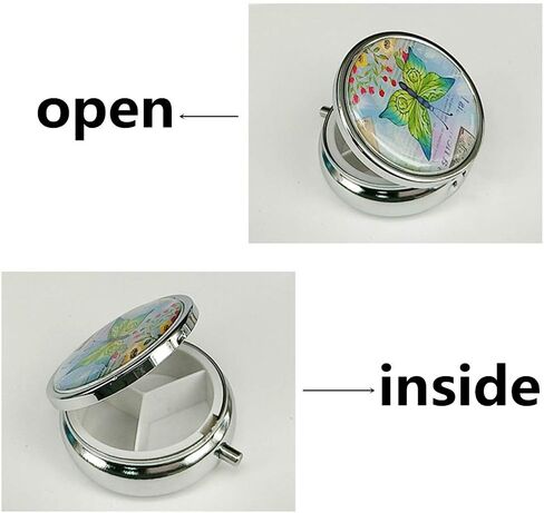 2 حزمة من صناديق حبوب دواء صندوق دواء معدني دائري للطب in Kuwait