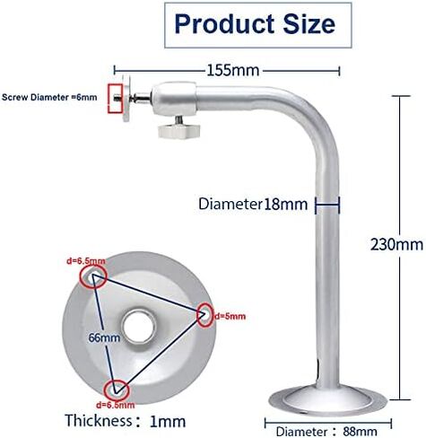 V-Fiabilidad J نوع CCTV دعامة تثبيت على الحائط، دعامة تثبيت على الحائط للكاميرا العالمية قابلة للتعديل لكاميرا CCTV الأمنية in Kuwait