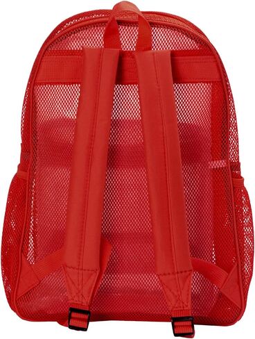 NiceAndGreat Heavy Duty Classic Student Mesh Backpack | Padded Straps | Red in Saudi Arabia
