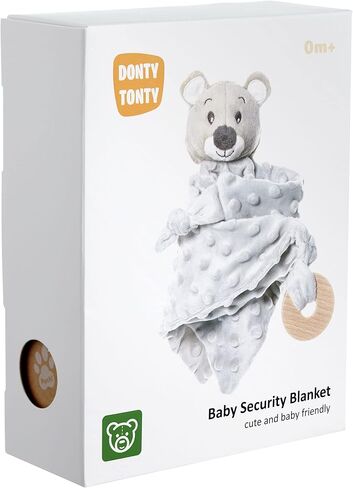 بطانية أطفال DONTY-TONTY مع حيوان محشو - بطانية أمان الطفل الناعمة لعبة قطيفة للأطفال الرضع، حديثي الولادة، الأطفال الصغار، هدايا الأطفال للجنسين للبنات والأولاد in Saudi Arabia
