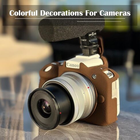 Easy Hood R50 R100 Camera Case, Buttons Marking Protective Camera Cover for Canon EOS R50 / R100 Mirrorless Vlogging Camera, Soft Silicone Case Lightweight Body Skin Bag Cover Pink in Kuwait