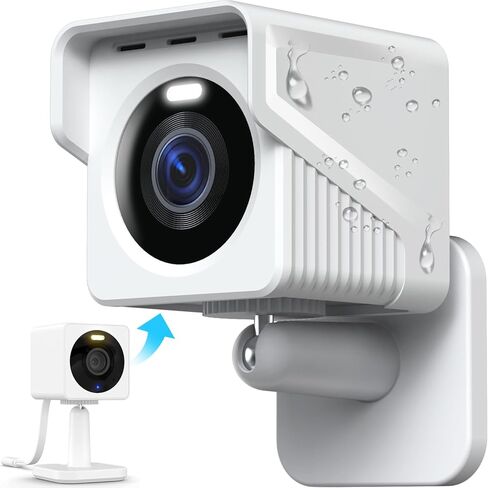 جلود السيليكون الواقية من Gcioii فقط لكاميرا Wyze Cam OG، حافظة واقية شاملة مقاومة للماء ومضادة للشمس وملحقات غطاء للاستخدام الداخلي والخارجي (عبوتان باللون الأبيض) in Kuwait