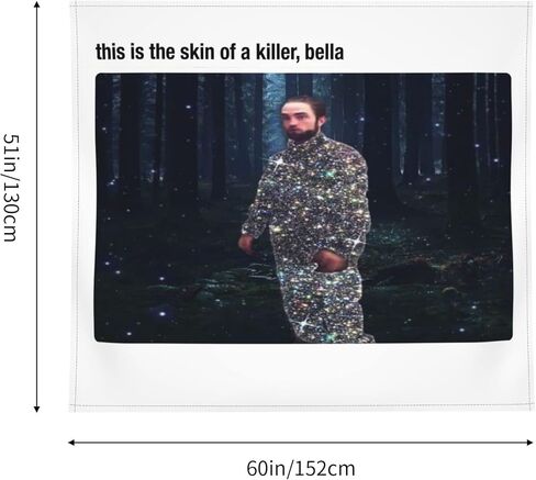 روبرت باتينسون تراك سوت ميمز بوتيك ديكور الحائط ديكور الجمال ديكور المنزل 60 × 51 بوصة in Kuwait