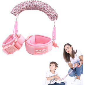 حبل جر مضاد للفقدان / سوار معصم آمن للأطفال مغلق ضد الفقدان، مفصل دوار 360 درجة عاكس مضاد للفقدان سوار مضاد لفقدان حزام الطفل 59 بوصة (أزرق) in Kuwait