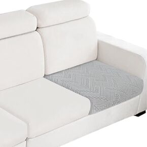 QNLONG Magic-Sofa-Covers-Washable-l-Shape, Magic Sofa Cover for Sectional Stretch Couch Cover for Sofa with Chaise Wear-Resistant (Light Grey 1pc Double Seat Cover)