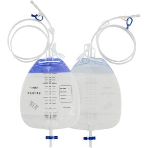 10 قطع من أكياس تصريف البول، وأكياس قسطرة ليلية، وحقيبة تجميع البول مع غرفة مضادة للارتجاع، وحقيبة تصريف طبية، وحوض تصريف سعة 1500 مل، وحقيبة بول قابلة للارتداء ونظام التبول (موصل لولبي) in Kuwait