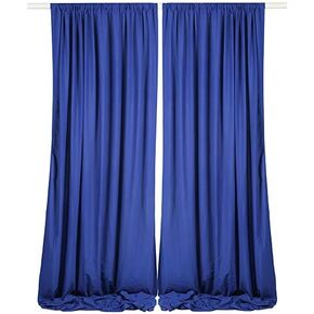 SHERWAY 2 Panels 4.8 Feet x 10 Feet Royal Blue Photography Backdrop Drapes, Thick Polyester Window Curtain for Wedding Party Ceremony Stage Decorations in Kuwait