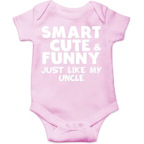 CBTwear Smart Cute and Funny Just Like My Uncle Baby Bodysuit in Saudi Arabia