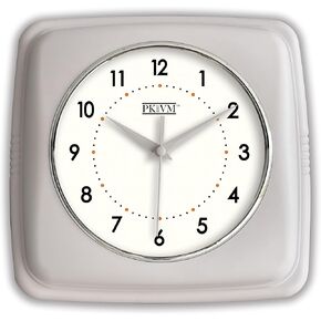 9 inch Retro Color Indoor Wall Clock, Battery Operated Square Clock. Decorative Clock for Home, Office, Kitchen, Bedroom, Bathroom Living Room, School. Sweep Movement (New - Blue) in Kuwait