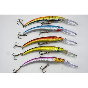 Akuna Pack of 5 Hypnotizer Series 5.9 inch Deep Diving Fishing Lure [BP 5 FLA 82 B] in Saudi Arabia