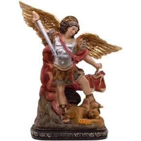 8" Saint Michael The Archangel Statue | Beautiful Christian Home Décor | Great Catholic Gift for First Holy Communion, Confirmation, Weddings, and Housewarming in Saudi Arabia