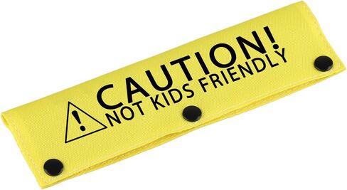 Funny Leash Sleeve Caution! Not Kids Friendly Dog Leash Wrap Sleeve Pet Birthday Gift (Caution! Not Kids Friendly-YE Sleeve) in Saudi Arabia