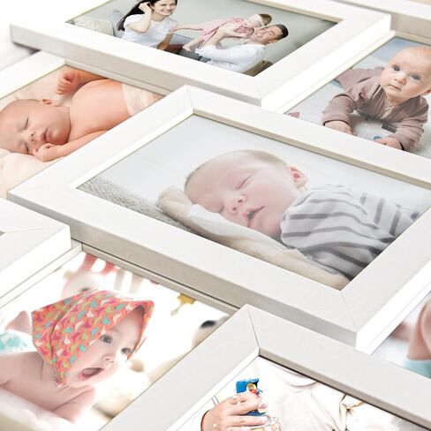 HELLO LAURA Collage Picture Frames for Wall 12 Openings - Black Collage Photo Frames Display Multiple Photos for Wall Hanging Collage Frame Christmas Gifts for Family Friends Lover in Kuwait