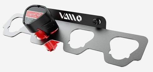 VAIIO Battery Rack Holder, Wrought Iron Heavy Duty Thickened Batteries Slot | for Milwaukee M12 12V, Stealth Battery Wall Mount Organizer Garage Storage, Workshops, Shelves in Kuwait