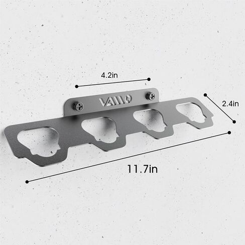 VAIIO Battery Rack Holder, Wrought Iron Heavy Duty Thickened Batteries Slot | for Milwaukee M12 12V, Stealth Battery Wall Mount Organizer Garage Storage, Workshops, Shelves in Kuwait