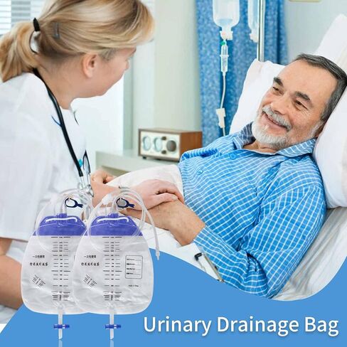 10 قطع من أكياس تصريف البول، وأكياس قسطرة ليلية، وحقيبة تجميع البول مع غرفة مضادة للارتجاع، وحقيبة تصريف طبية، وحوض تصريف سعة 1500 مل، وحقيبة بول قابلة للارتداء ونظام التبول (موصل لولبي) in Kuwait