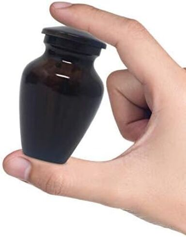 مجموعة من 4 قطع من سمارت تشويس تذكار لحفظ رماد البشر - قراب صغيرة لجنانات تذكارية (بني الكستنس) in Kuwait