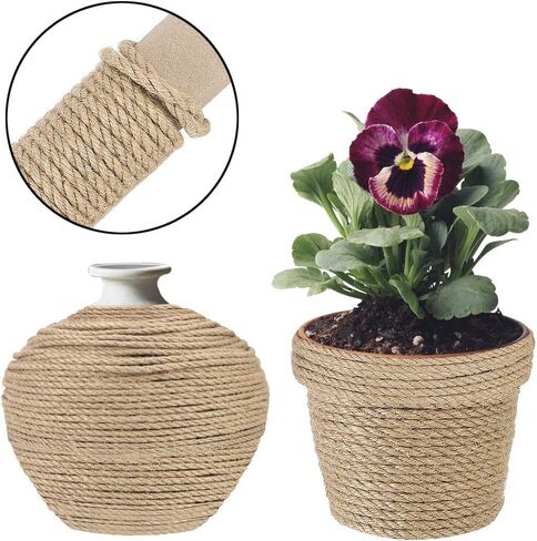 حبل السيزال الطبيعي للقطط لاستبدال شجرة عمود الخدش، حبل القنب لإصلاح الخدش بنفسك، حبل لشجرة القطط والبرج، 164 قدمًا in Kuwait