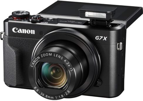 Canon PowerShot G7 X Mark II Digital Camera (1066C001), 64GB Card, NB13L Battery, Corel Photo Software, Card Reader, Soft Bag, Flex Tripod + More (Renewed) in Saudi Arabia