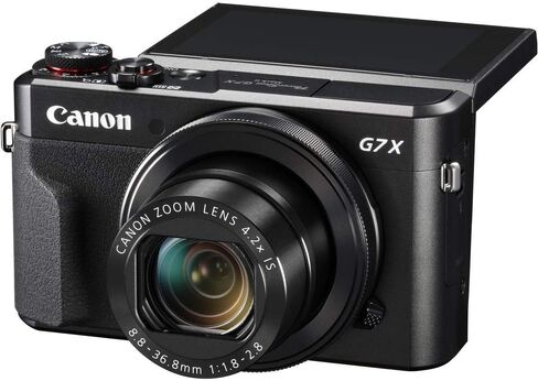 Canon PowerShot G7 X Mark II Digital Camera (1066C001), 64GB Card, NB13L Battery, Corel Photo Software, Card Reader, Soft Bag, Flex Tripod + More (Renewed) in Saudi Arabia