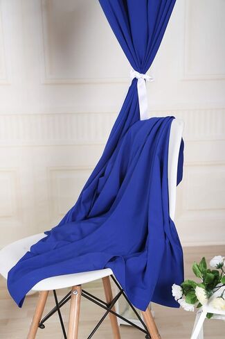 SHERWAY 2 Panels 4.8 Feet x 10 Feet Royal Blue Photography Backdrop Drapes, Thick Polyester Window Curtain for Wedding Party Ceremony Stage Decorations in Saudi Arabia