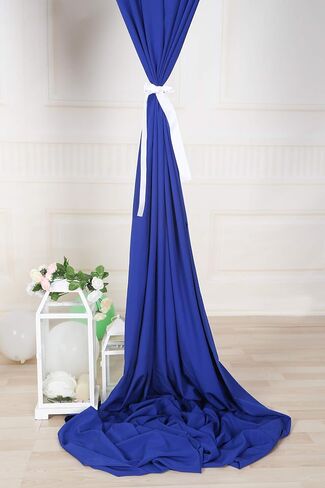 SHERWAY 2 Panels 4.8 Feet x 10 Feet Royal Blue Photography Backdrop Drapes, Thick Polyester Window Curtain for Wedding Party Ceremony Stage Decorations in Saudi Arabia