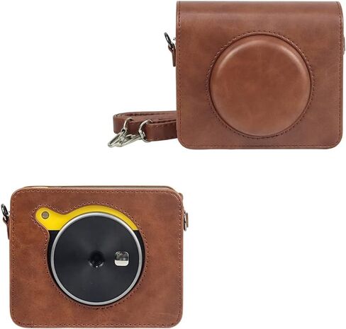 WOGOZAN Instant Photo Printer C300R Case for Kodak Mini Shot 3 Retro Bag with Adjustable Strap (Retro Brown) in Kuwait