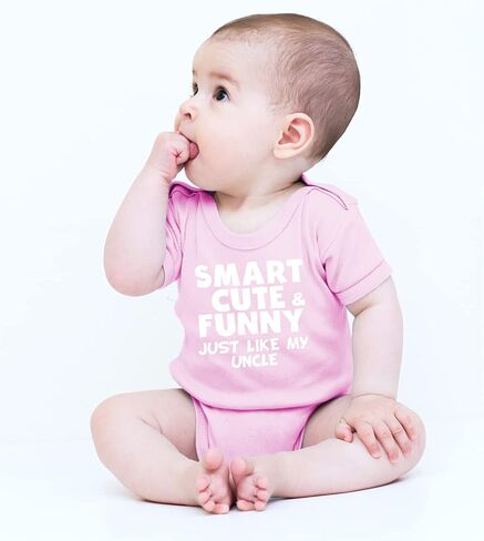 CBTwear Smart Cute and Funny Just Like My Uncle Baby Bodysuit in Saudi Arabia