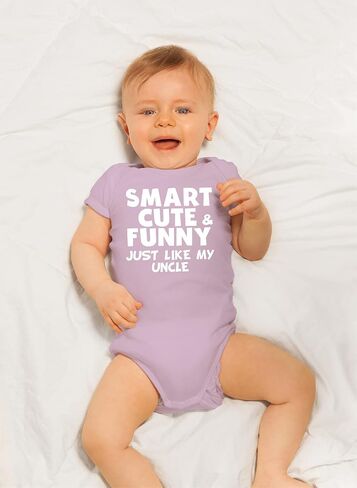 CBTwear Smart Cute and Funny Just Like My Uncle Baby Bodysuit in Saudi Arabia