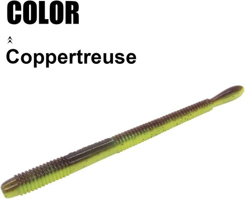 Drop-Shot-Rigs-for-Bass-Fishing-Soft-Plastic-Lures-Worm Fishing Hooks, 4.5 inch Rubber Worms, Wacky Worms, Straight Tail Stick Baits -22 Piece Kit with 10 Bodies, 6 Hooks, 6 Weights in Kuwait