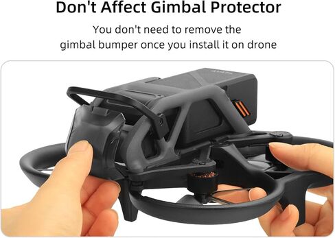 YYFRIEND Aluminum Alloy Full Protection Gimbal Bumper for AVATA (Black) in Saudi Arabia