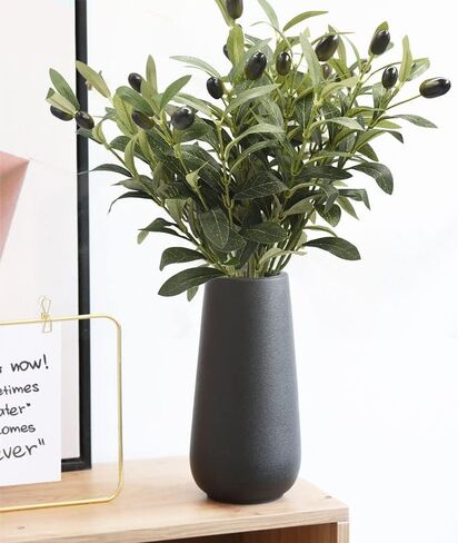 Musdoney 5 حزمة غصن الزيتون الاصطناعي يترك فروع نبات الأوكالبتوس وهمية لترتيب الزهور زهرية باقات الزفاف المنزل مكتب ديكور الخضرة in Kuwait